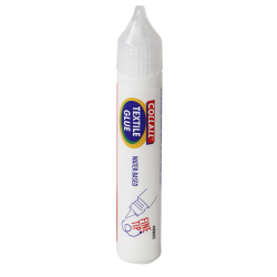 Textile glue lijmpen met fijne punt - wit 25 ml